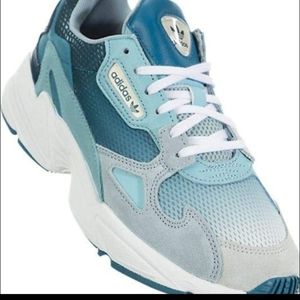Womens Adidas Blue FALCON CHUNKY SHOES Teal Size 9